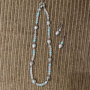 Handmade Sea Theme Necklace & Earring Set